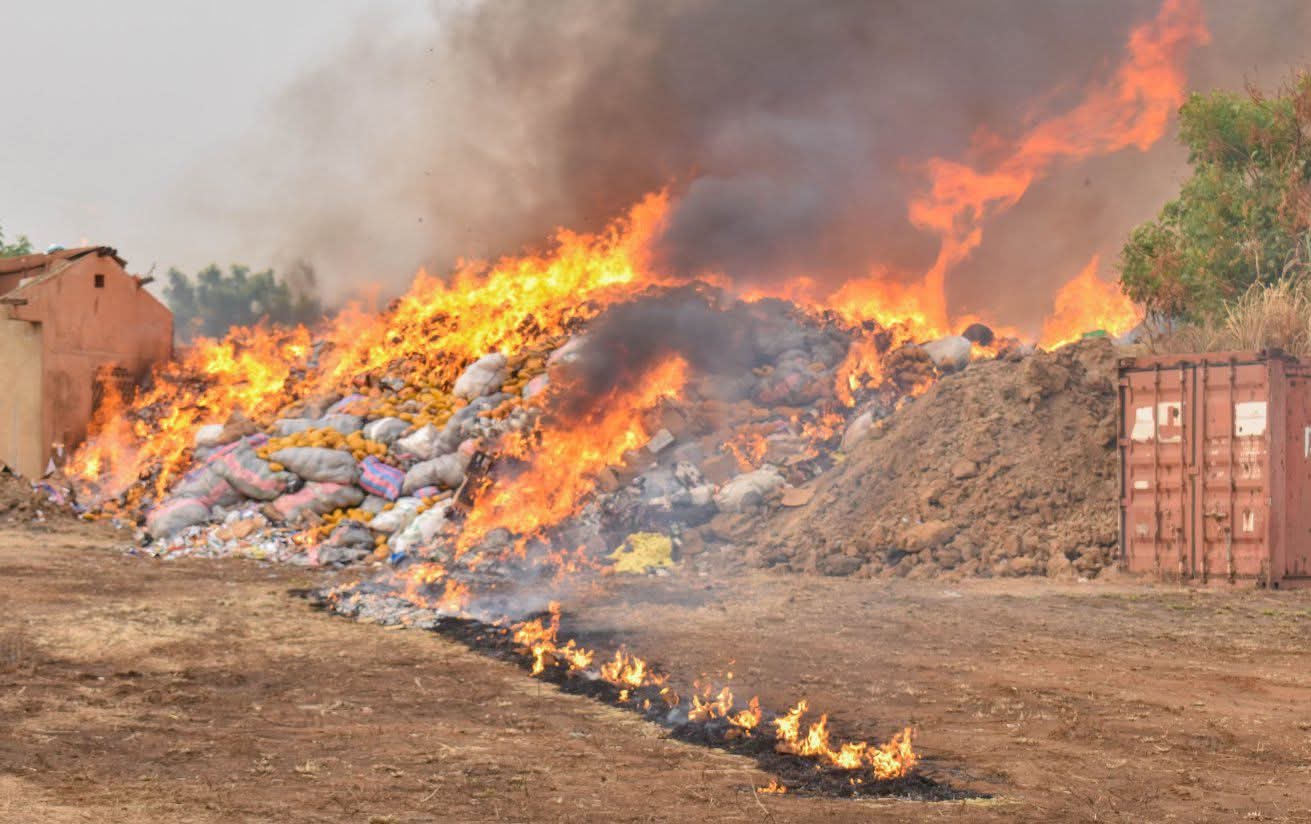Togo | 51,77 kg de cocaïne plus de 5 291 kg de cannabis détruits à Lomé