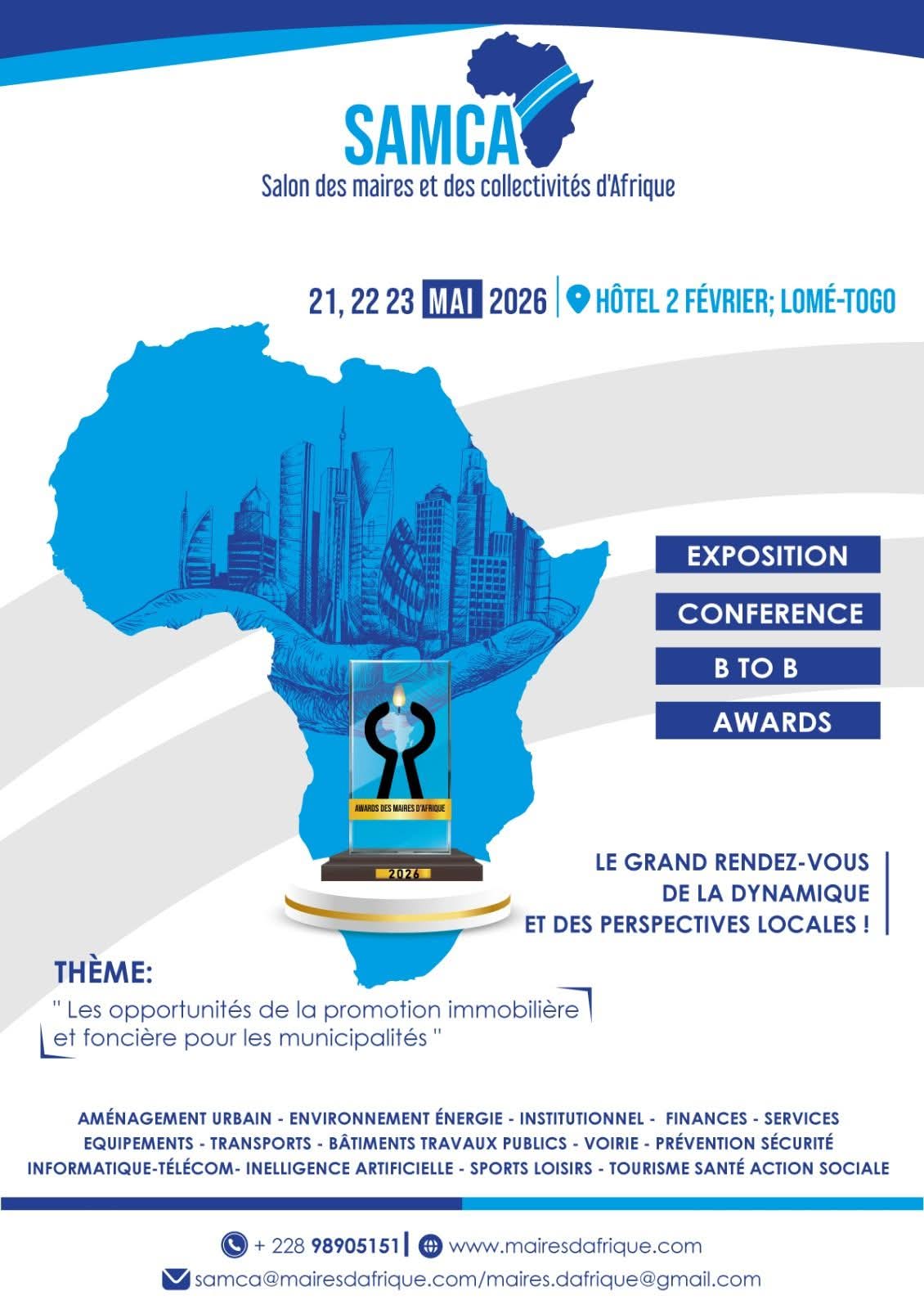 SAMCA | Lomé, la capitale hôte de la 1ère Edition